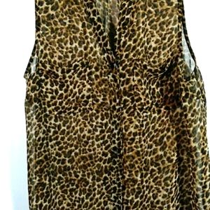 Ladies animal print Blouse by Wet Seal Size M